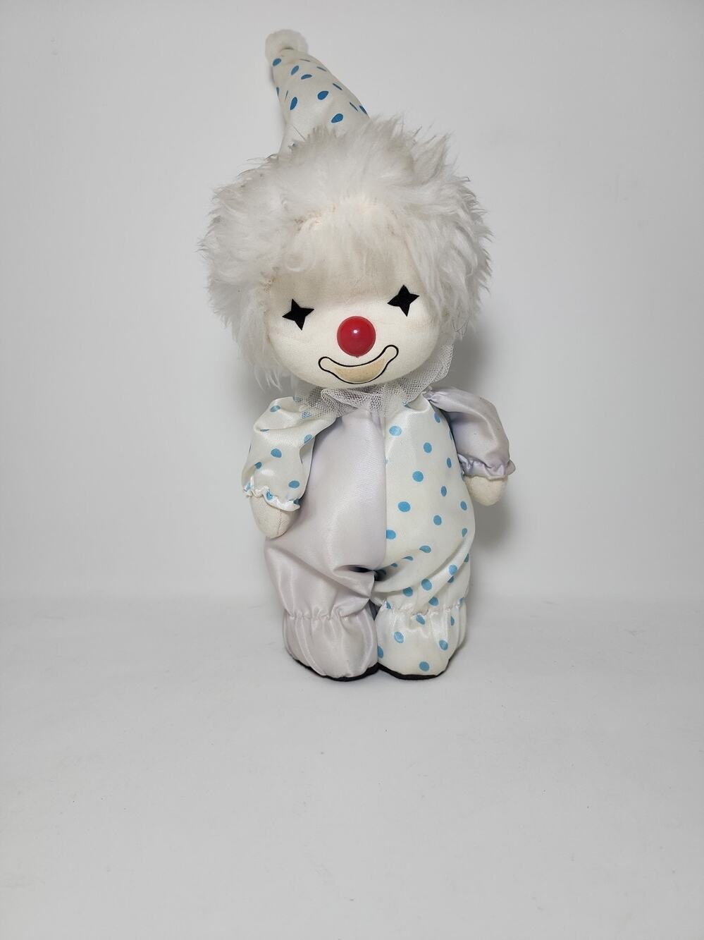 Vintage 1980s Wind Up Music Foam Clown Its A Small World Musical Song